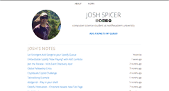 Desktop Screenshot of joshspicer.com